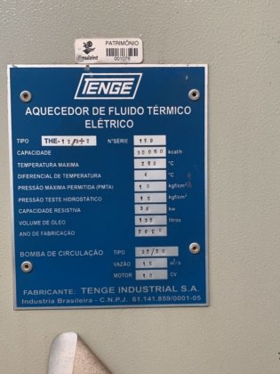Aquecedor de Fluido Térmico