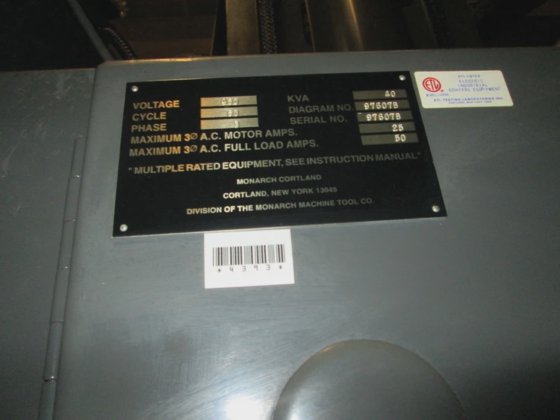 Monarch VMC-175B 84.5"X 30"Table 3-Axis