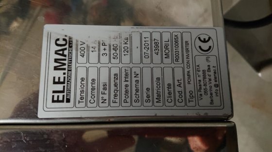 BOMBA PERISTÁLTICA MORI