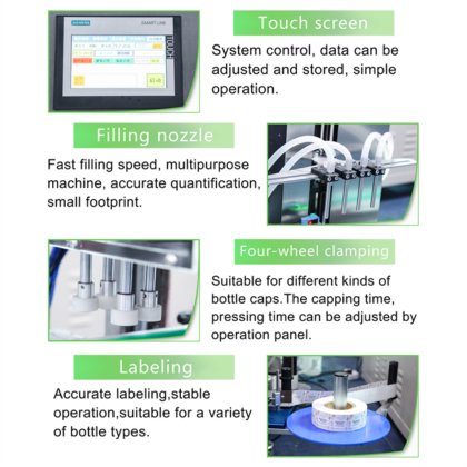 台式洗眼器护肤液香水卸妆液灌装生产线