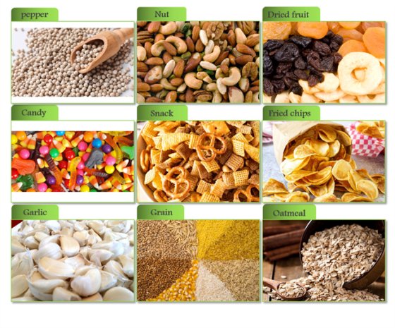 多功能食品坚果薯片糖果谷物零食称重包装机