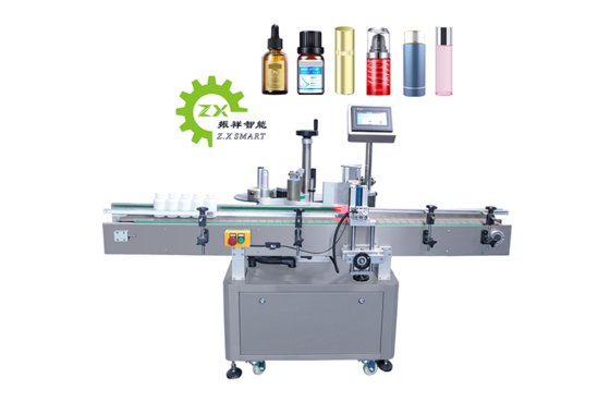 日化药品圆瓶定位贴标机（带打码机