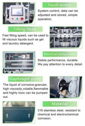 4 头化妆品香水头发精油电子液体灌装生产线