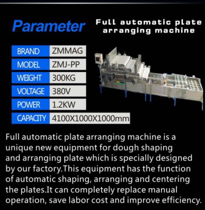 DULL AUTOMATIC PLATE ARRANGING MACHINE