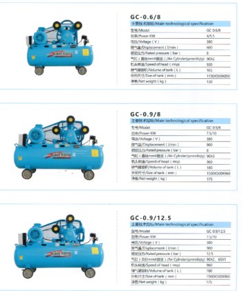 Piston type air compressor
