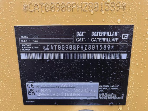 2024 Caterpillar wheel loader 908HL