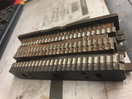 SET OF 9 ENGINE TURNING