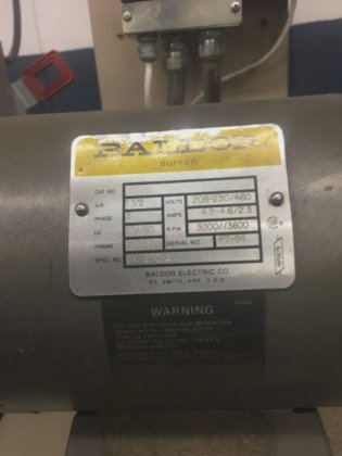Baldor Variable Speed Motor Polishing