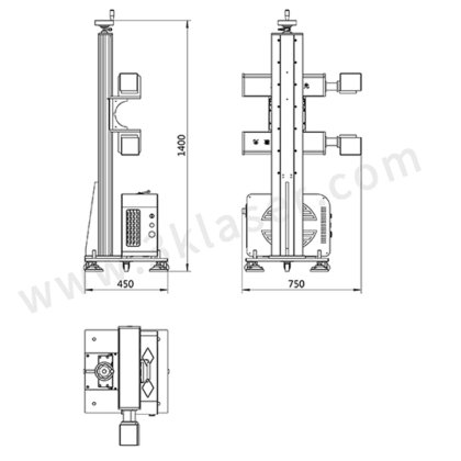 双头光纤飞行激光打标机