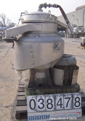 Used- Sharples DH-3 Nozzlejector Centrifuge,