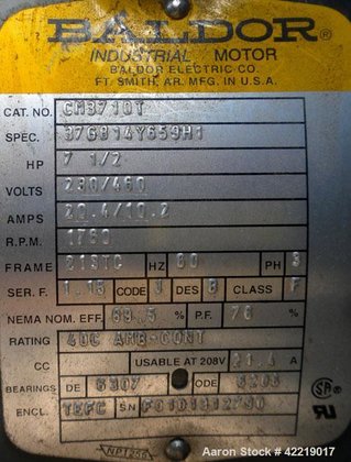 Used- Hydraulic Power Pack, 7.5
