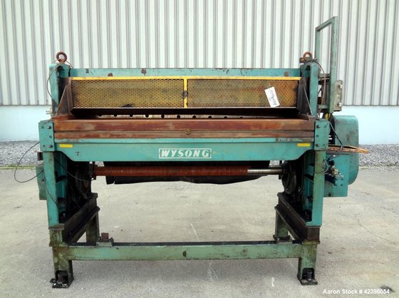 Used- Wysong Power Squaring Shear,