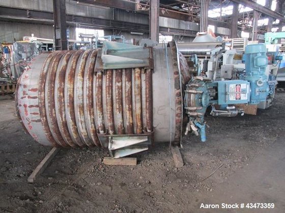 Used- Pfaudler Reactor, 1000 Gallon,