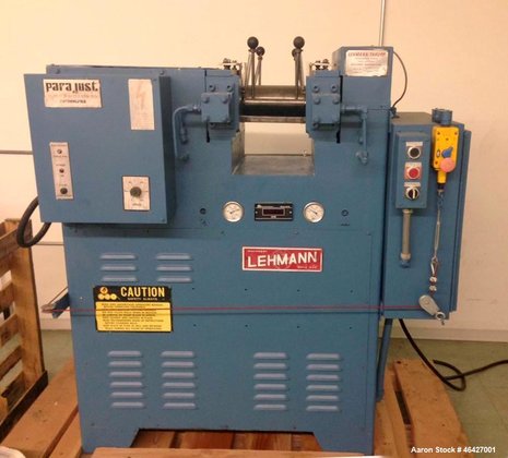 Used- Lehmann/Thropp Two Roll Mill,