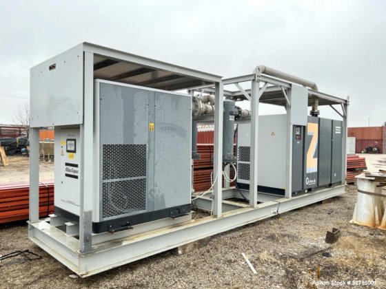 Atlas Copco Package Air Compressor Dryer System in Belvidere, IL, USA