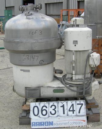 USED: Westfalia SB-60-36-177 Desludger Disc