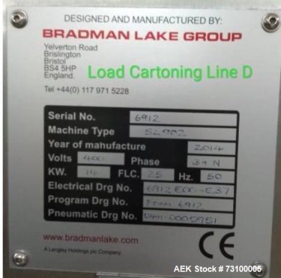 Bradman-Lake SL 902 Glue Cartoner