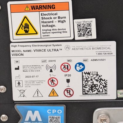 2023 エステティック・バイオメディカル・ヴィヴァーチェ・ウルトラ