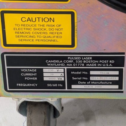 2000 キャンデラ VBeam 現状渡し 注釈参照