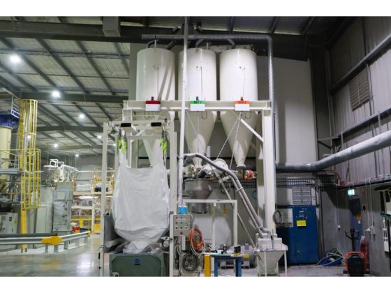 BULK MATERIAL BLENDING MULTIPLE SILO STORAGE BAGGING PLANT SYSTEM 3 X ...