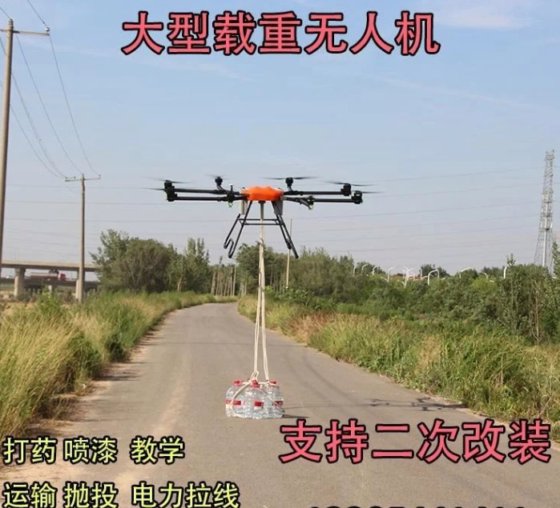 CHIMINE WRJ-LU-31 X-55大型载重无人机运输光伏板树苗农田打药机打药喷雾器喷漆教学飞机