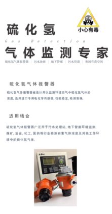 CHIMINE 固定式在线硫化氢气体检测泄露报警仪污水地下管廊环境监测