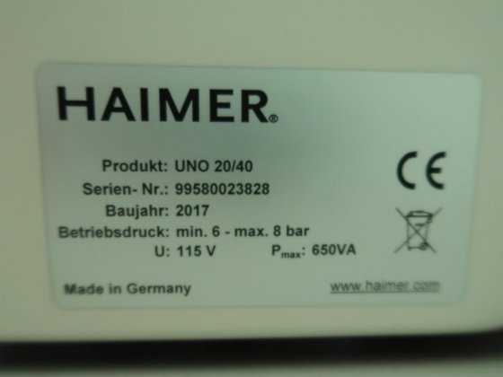 2017 HAIMER UNO 20/40