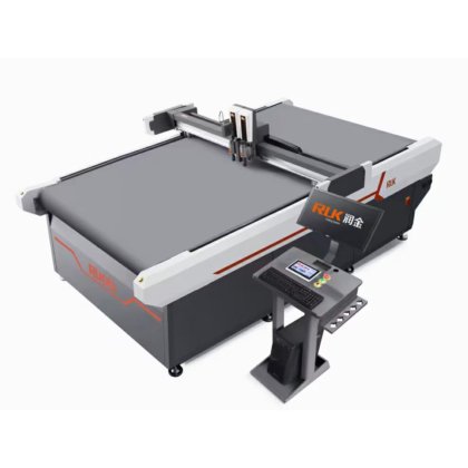 RUK digital flatbed adhesive materials cutting plotter automatic floor ...