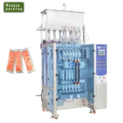 マルチレーン三方小袋ゼリー包装機