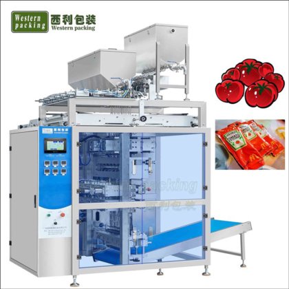 ケチャップポーチパッキングマシン