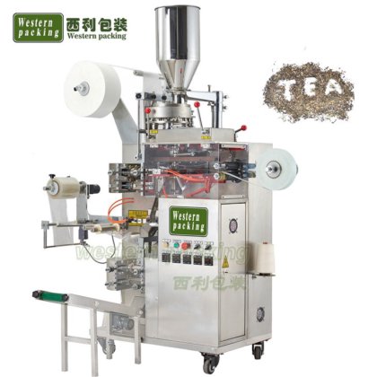 ラベルタグ付き茶包装機