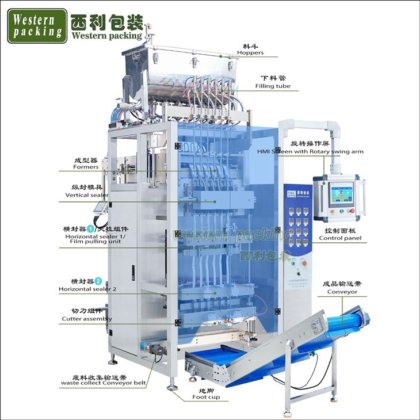 ソース小袋スティックパック充填機