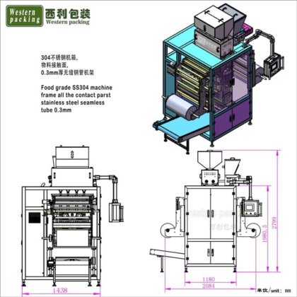 パックシール顆粒包装機