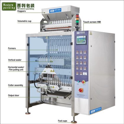 微粒子4面シール分包包装機