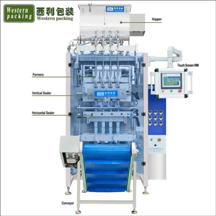マルチレーン液体スティック包装機-