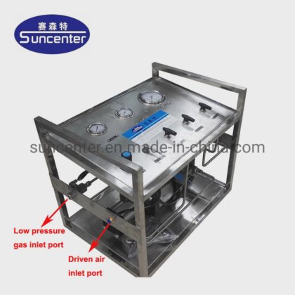 Pneumatic Air Compressor Driven Gas Booster Pump System in Guangdong, China