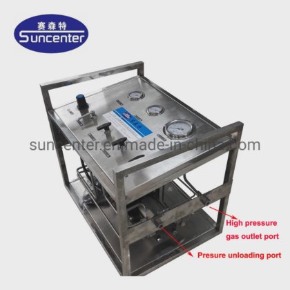 Pneumatic Air Compressor Driven Gas Booster Pump System in Guangdong, China