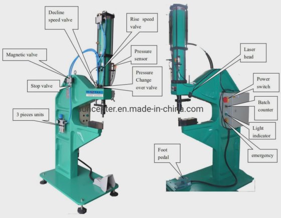 Suncenter Air-Hydro Foot Operating Clinching