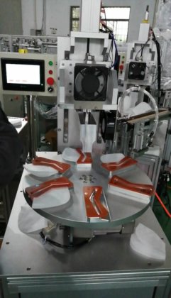 半自动六位边缘焊接机