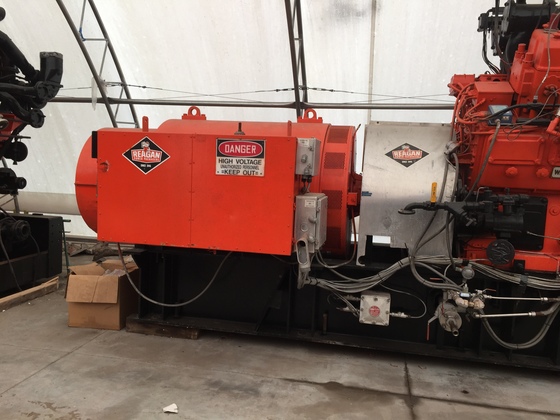 Used Waukesha 12V-AT25GL Generator Set