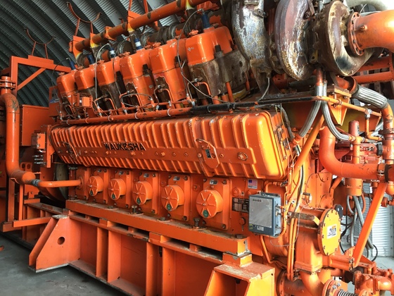 Used Waukesha 12V-AT27GL Generator Set