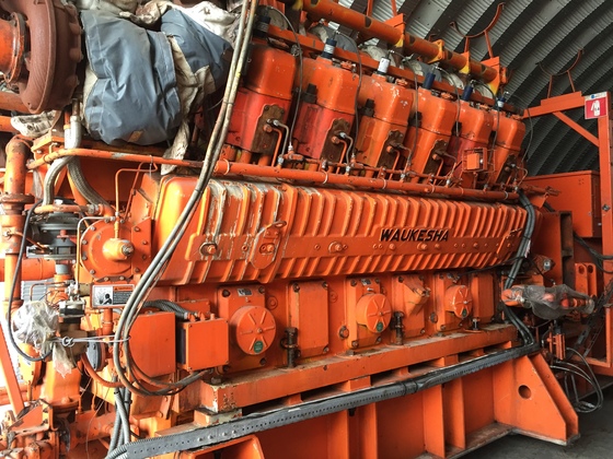 Used Waukesha 12V-AT27GL Generator Set