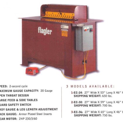 Flagler Electric Cleatfolder Machine #943