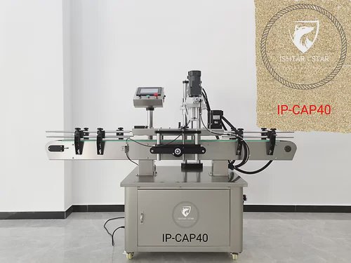 Automatic inline capping machine