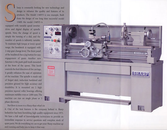 13" Swing 40" Centers Sharp