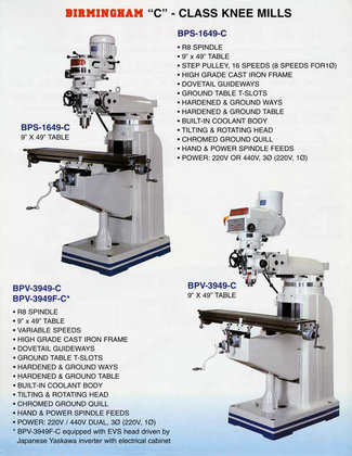 49" Table 3HP Spindle Birmingham