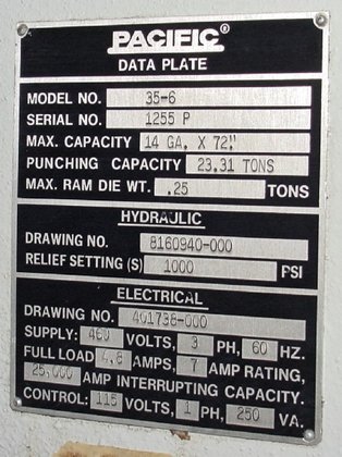 1990 35 Ton 72" Bed