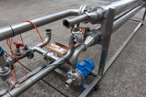 循環ポンプ付きテラルバチューブ熱交換器