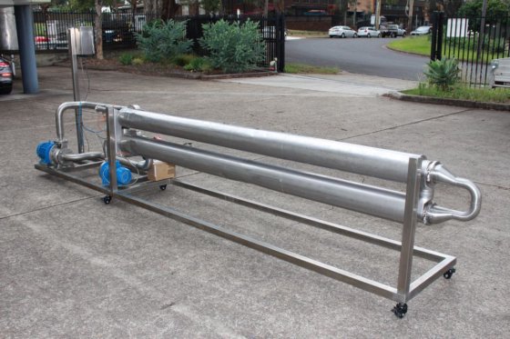 循環ポンプ付きテラルバチューブ熱交換器