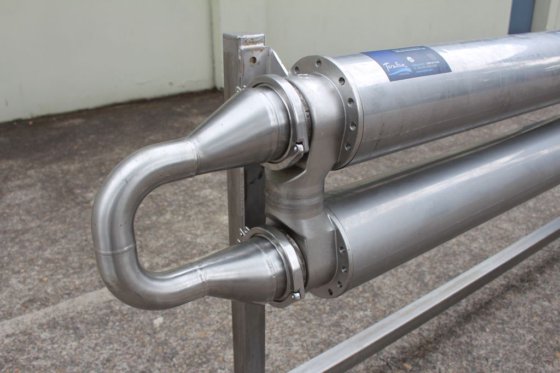 循環ポンプ付きテラルバチューブ熱交換器